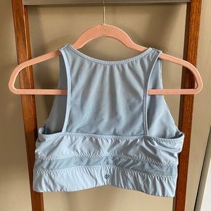 Athleta Blue Cropped Bra Top